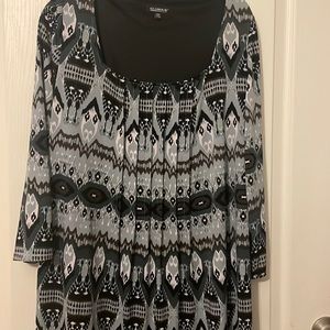 Stretchy material. Boho print